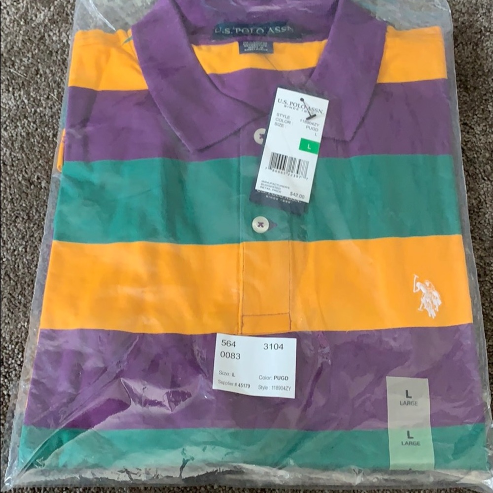 Mardi Gras Polo Pull Over